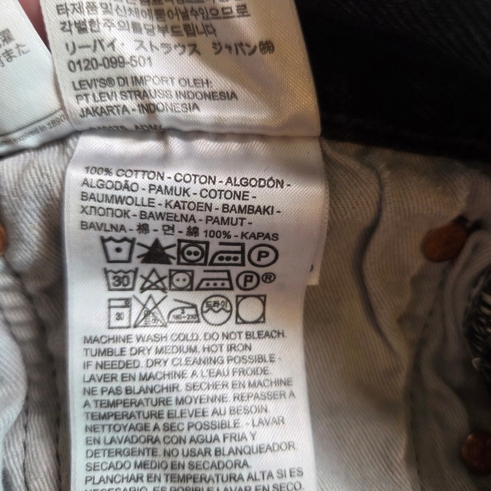 Stussy x Denim Tears x‎ Our Legacy TTL 501 Jeans Black Embroidered Script 32x32 - Picture 7 of 8